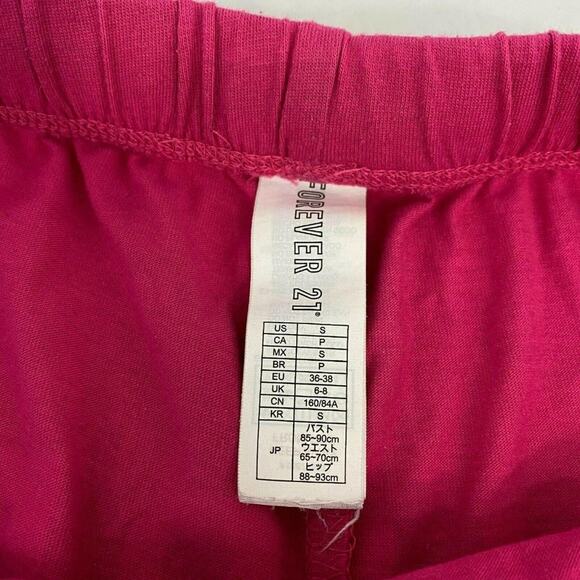 Forever 21 Caturday White Sleep Loose T-Shirt Lingerie Pink Shorts Small - Picture 9 of 13